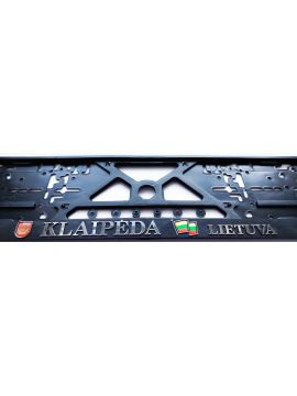 Номерная рамка с рельефным знаком KLAIPĖDA LIETUVA